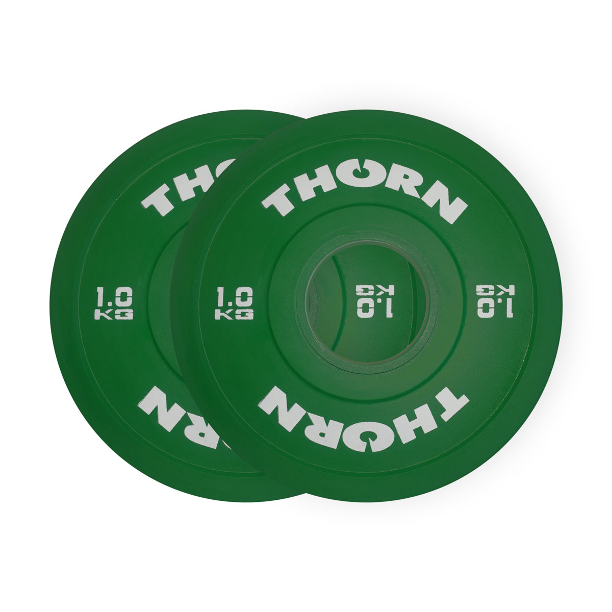 vektplate, vektløfting, olympisk, vektskive 2x 1 kg - Thorn Fit